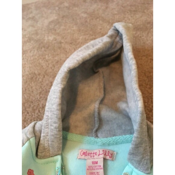 2pc Colette Lilly Baby Girls Jogging Track Suit Outfit Set Size 18 Month - Picture 8 of 9